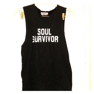 SoulCycle size S unisex “Soul Survivor” muscle tee